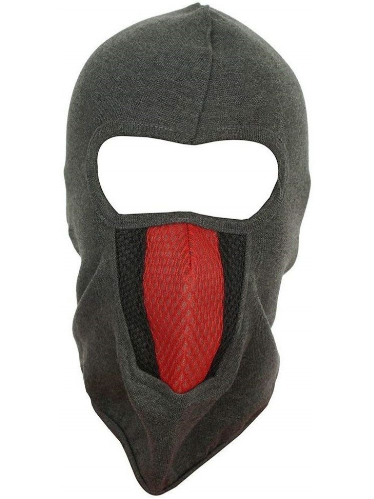     			H-STORE Gray Solid Cotton Face Cover