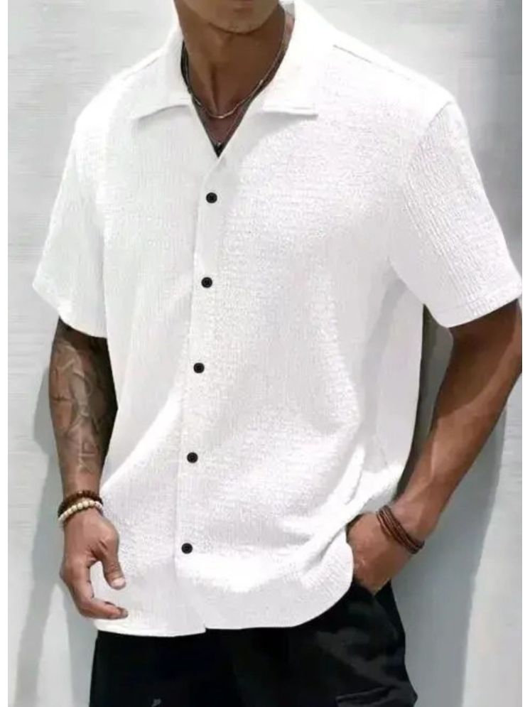     			Hitarth Fashion Cotton Blend Regular Fit Half Sleeves Men's Formal Shirt - White ( Pack of 1 )