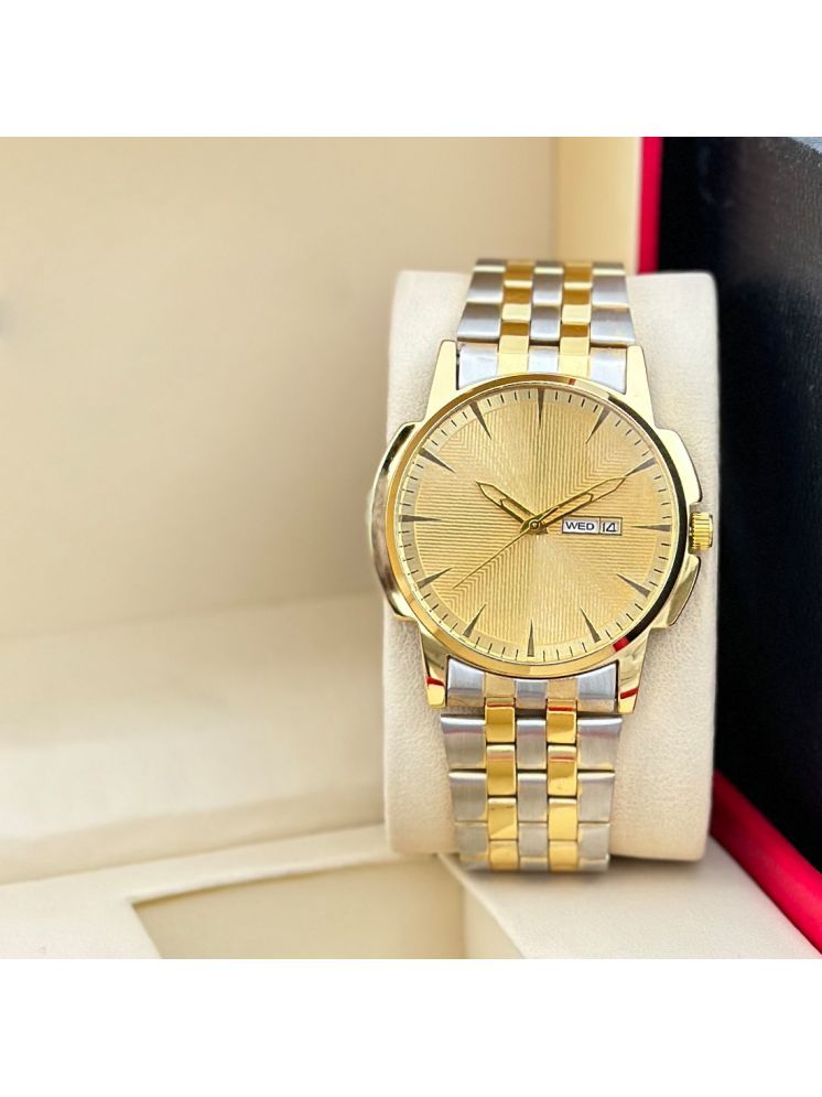     			MARKRIN Gold Stainless Steel Analog Men's Watch