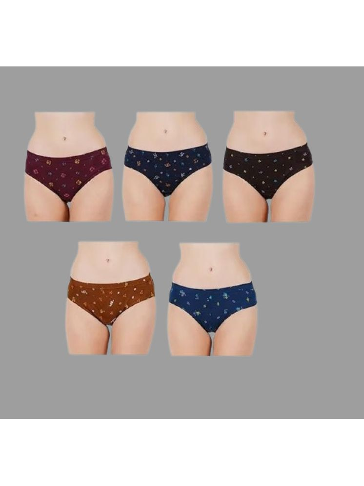     			MRB Pack of 5 Cotton Briefs For Women ( Multi Color )