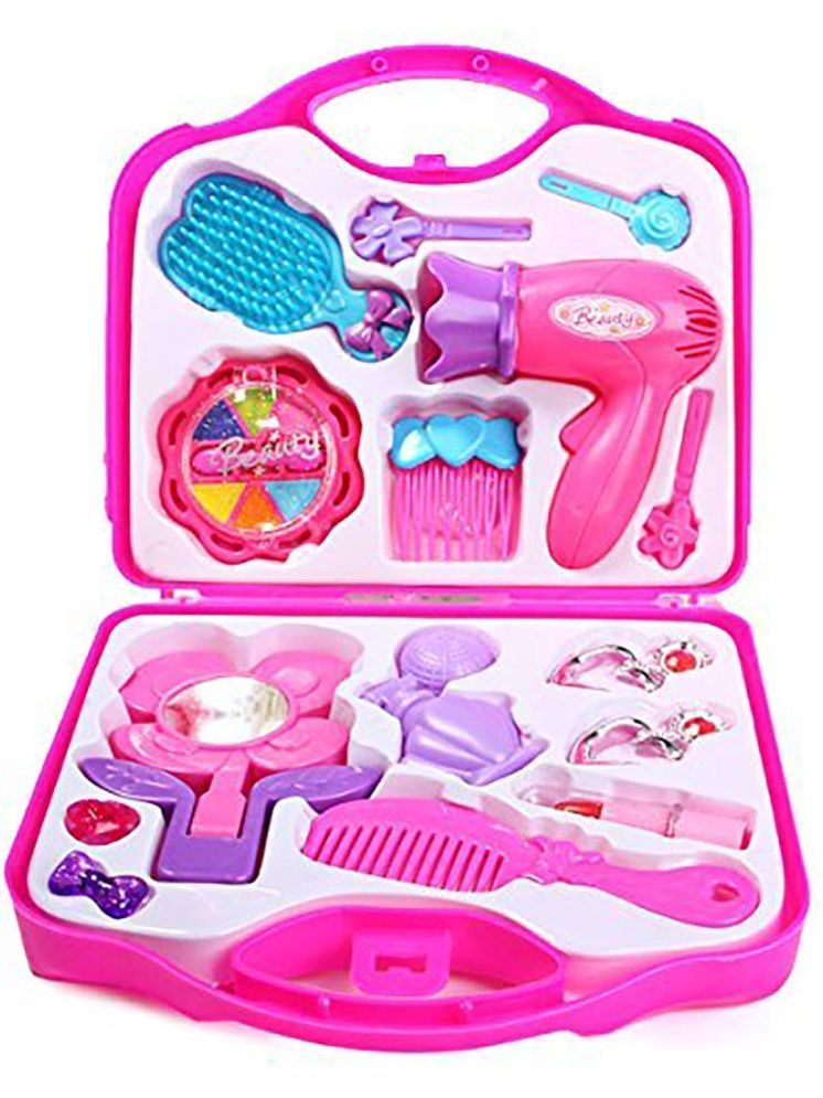     			Makeup Pretend Play Toy Set for Girl Make Up Accessories Toy Suitcase for Kids