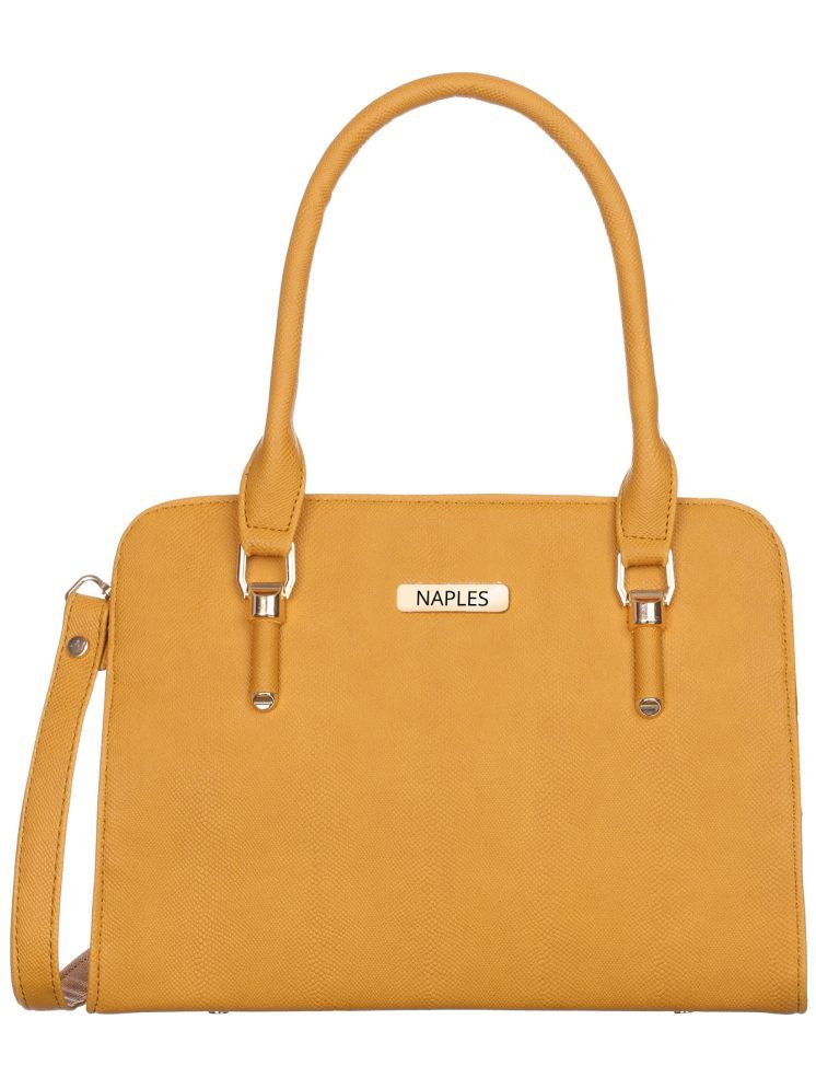     			Naples Shoulder Bag PU Set of 1 ( Yellow )