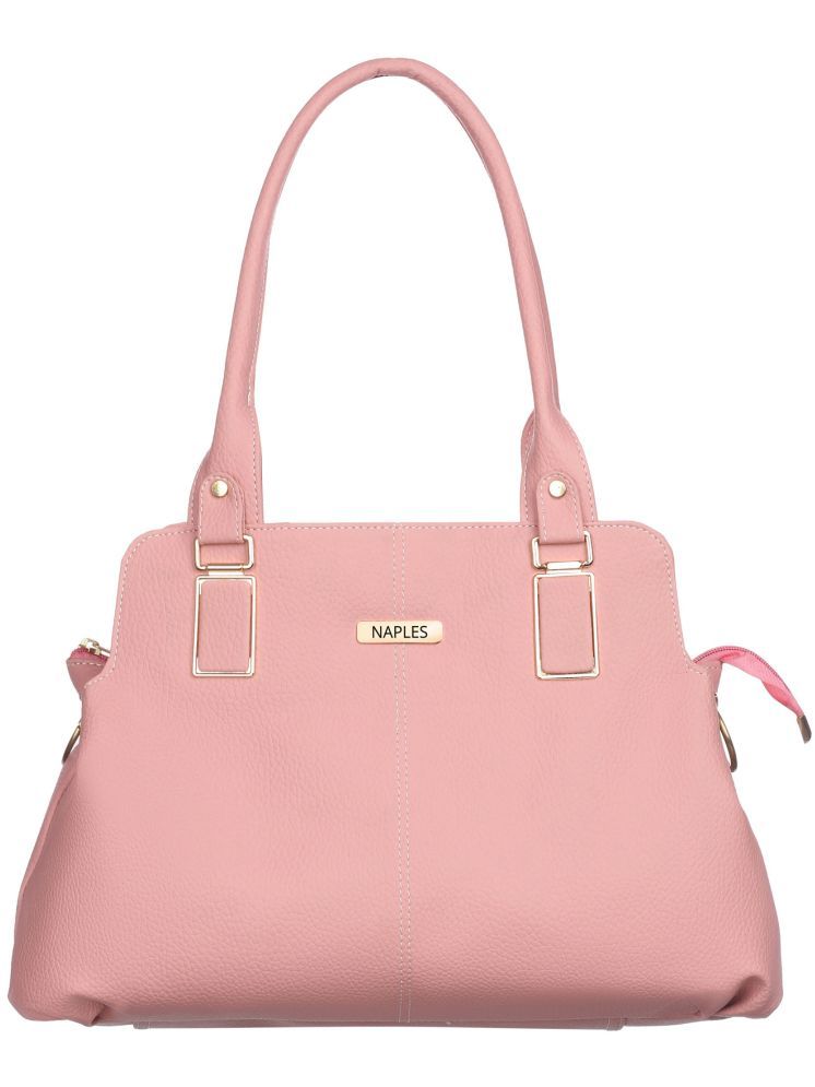     			Naples Shoulder Bag PU Set of 1 ( Pink )