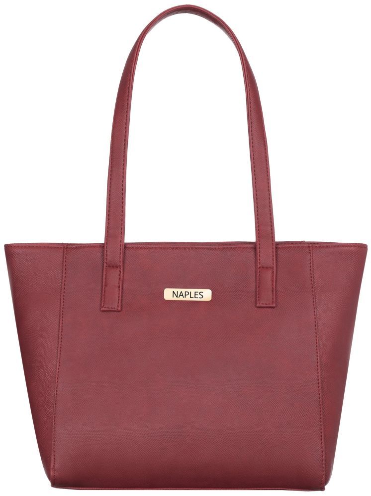     			Naples Shoulder Bag PU Set of 1 ( Maroon )