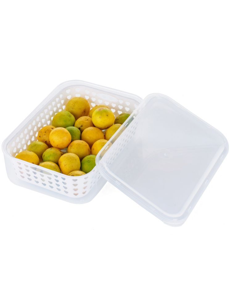     			SHARUJA Fridge Fresh Polyproplene Off White Food Container ( Set of 1 )