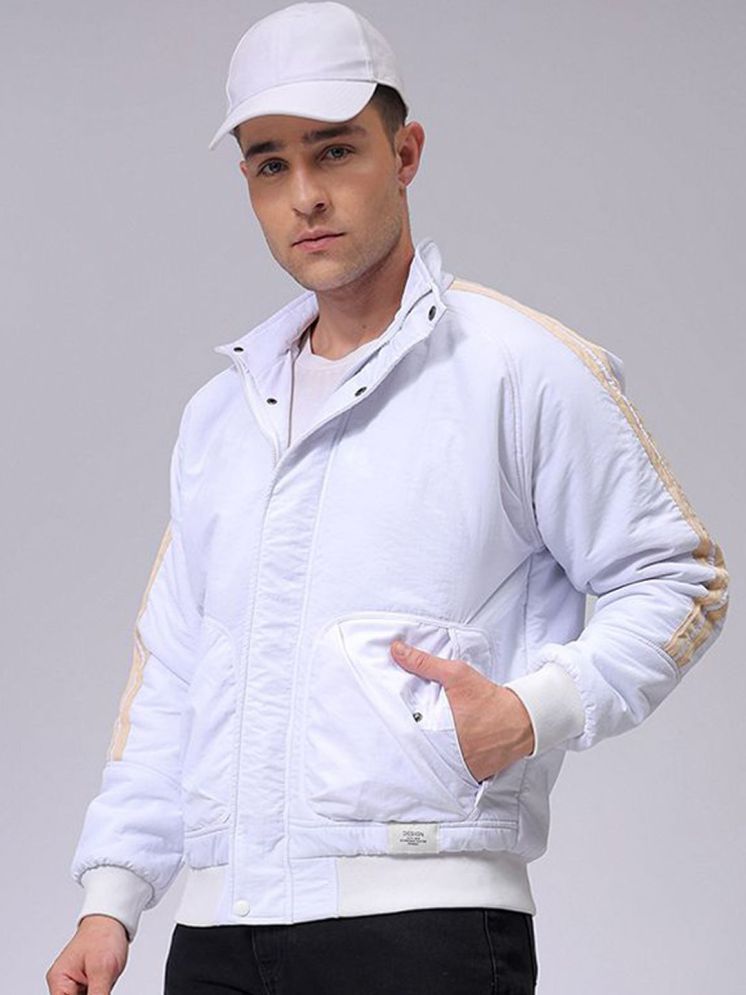     			The Indian Garage Co. Nylon Men's Windcheater Jacket - White ( Pack of 1 )