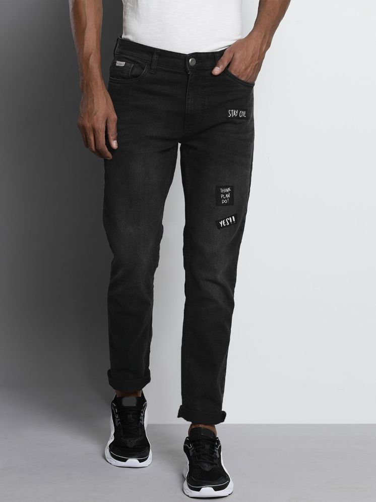     			The Indian Garage Co. Slim Fit Washed Men's Jeans - Black ( Pack of 1 )