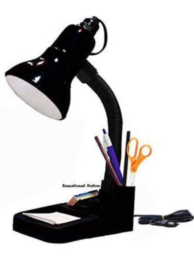     			ZESTRUM Black Study Table Lamp ( Pack of 1 )