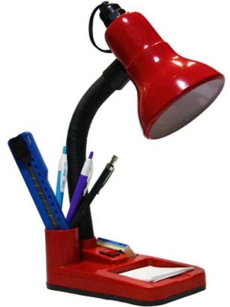     			ZESTRUM Red Study Table Lamp ( Pack of 1 )