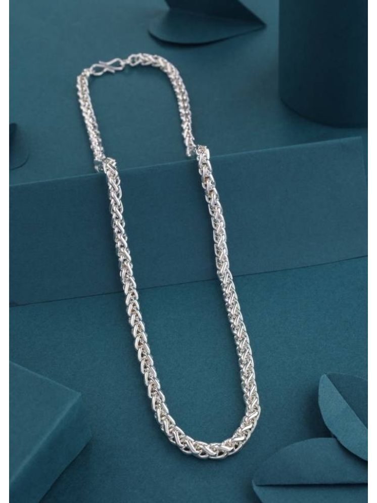     			db enbloc Oxidized Silver Chain ( Set of 1 )