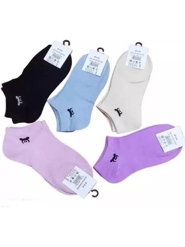     			Cavenders Pack of 5 Unisex Cotton Ankle Length Socks ( Multicolor )