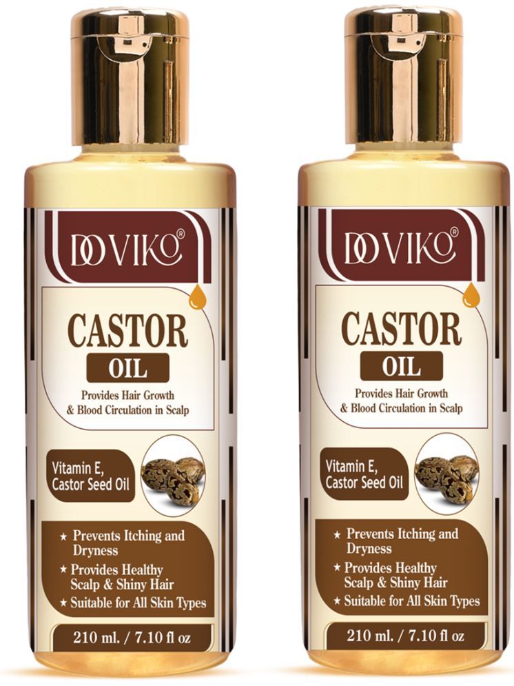     			Doviko Anti Hair Fall Castor Oil 420 ml ( Pack of 2 )