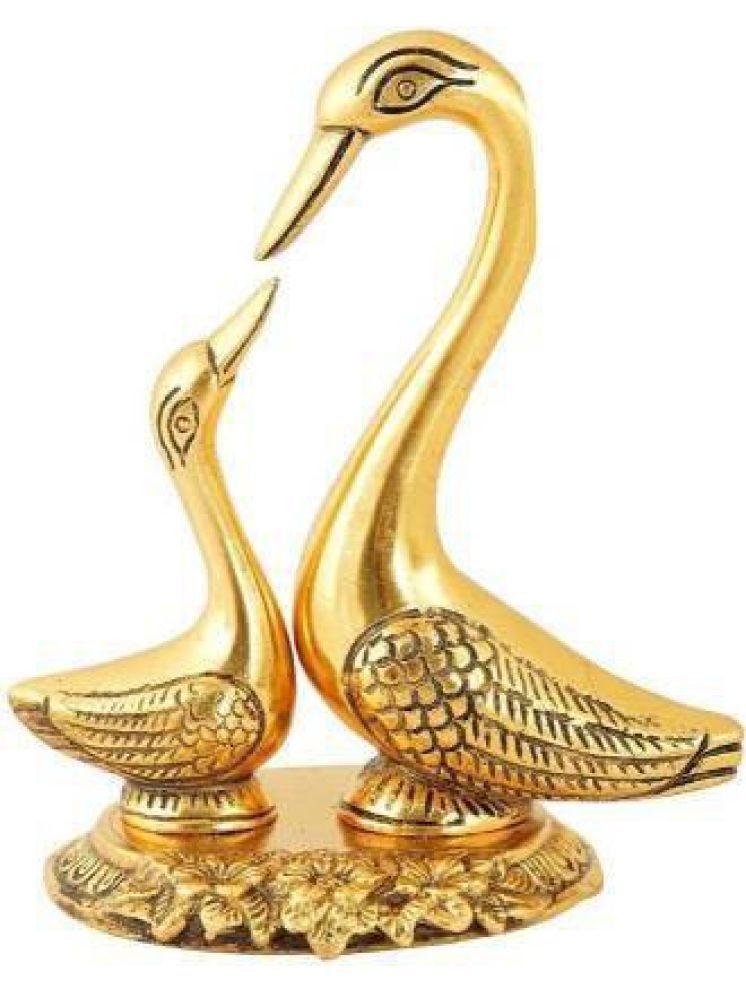     			Fashion Bizz Swan Pair / Kissing Duck/Love Birds Decorative Showpiece - 14 cm