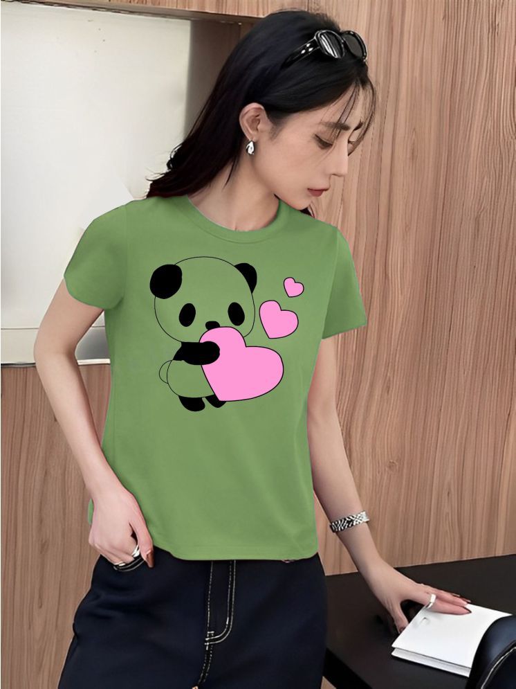     			Kintu Parantu Green Polyester Tees - Single