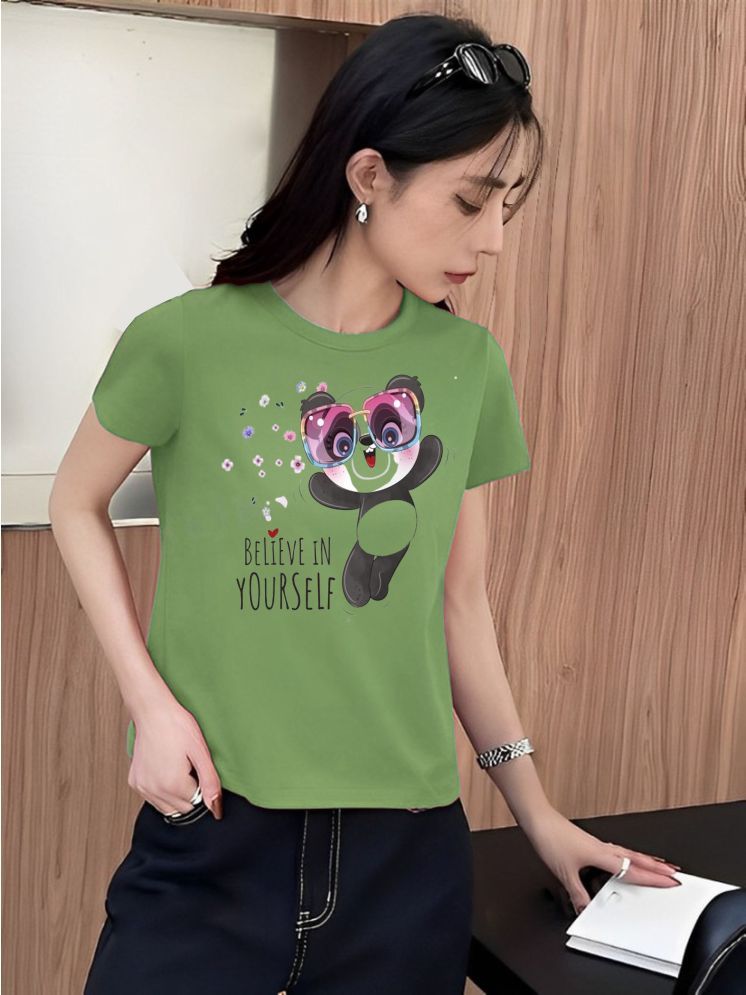     			Kintu Parantu Green Polyester Tees - Single