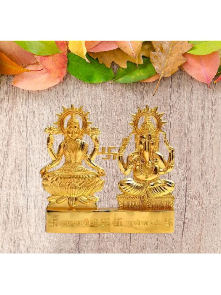     			Shri Astha Vinayak Brass Laxmi Ganesh Idol ( 4 cm )