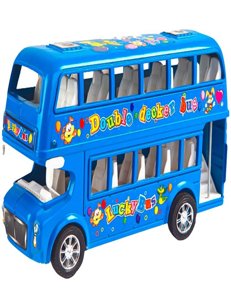     			Toybharat Double Decker Bus Friction Power Toys| Kids Gift