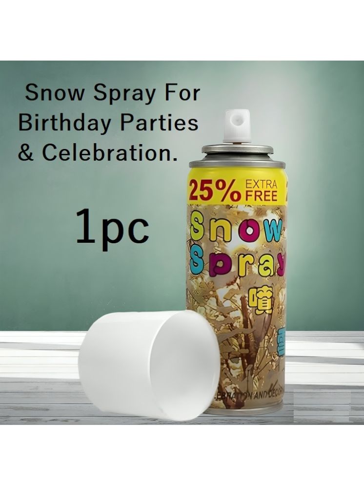     			White Snow Decorative Party Spray - Celebration Spray for Birthdays, Anniversary