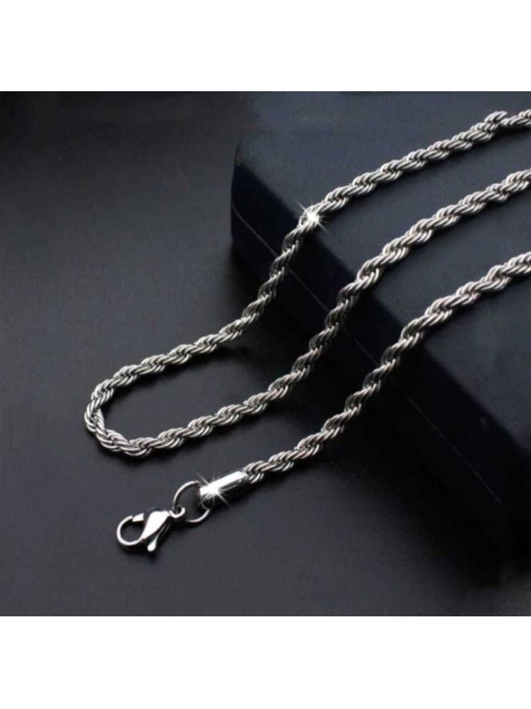     			db enbloc Oxidized Silver Chain ( Set of 1 )