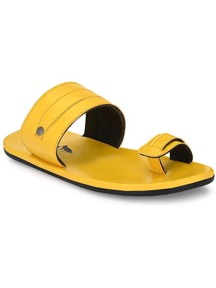     			Big Fox Yellow Men's Thong Flip Flop