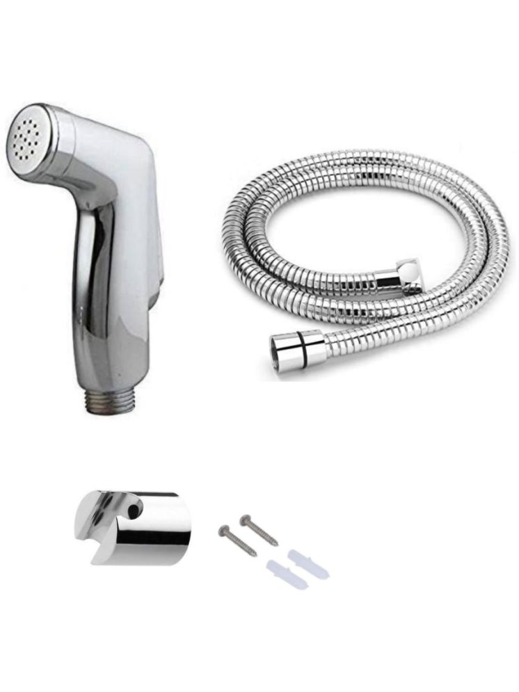     			COSWARE Hindware Health Faucet with 1m Hose Pipe and Hook Plastic(ABS) Health Faucet (Water Sprayer)