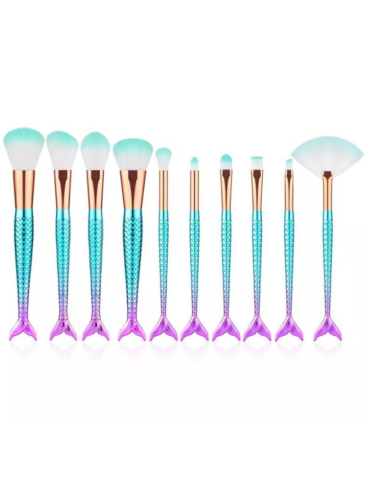     			FITME Synthetic Foundation Brush,Face Contour Brush 10 Pcs 100 g