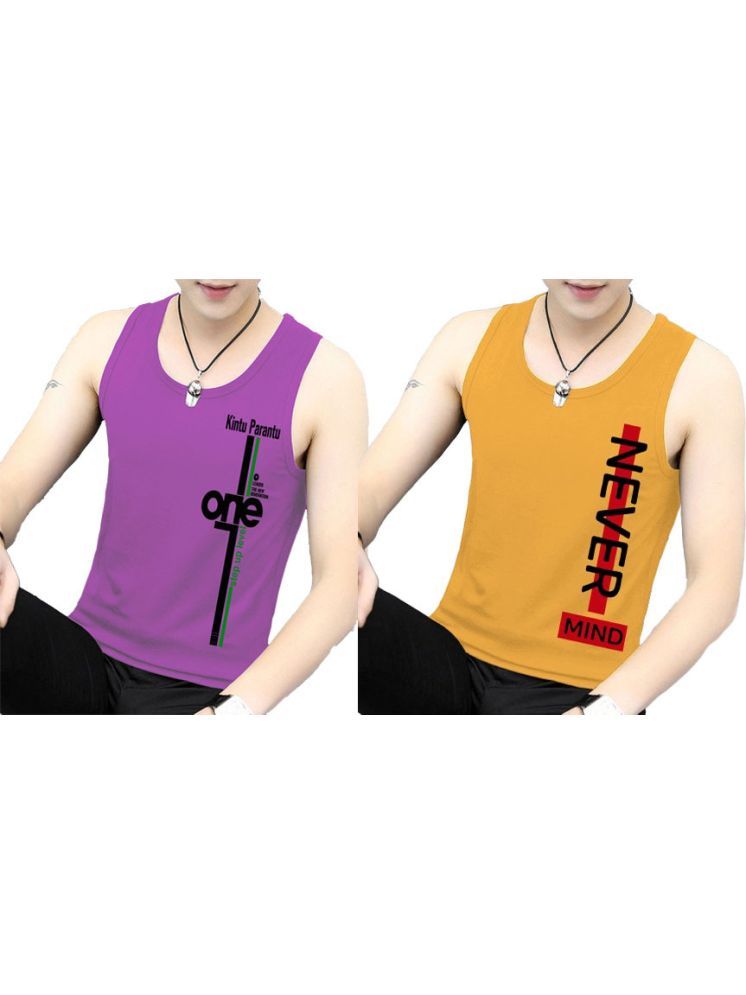     			Lecowar Pack of 2 Polyester Gym Vest For Men ( Multicolor9 )