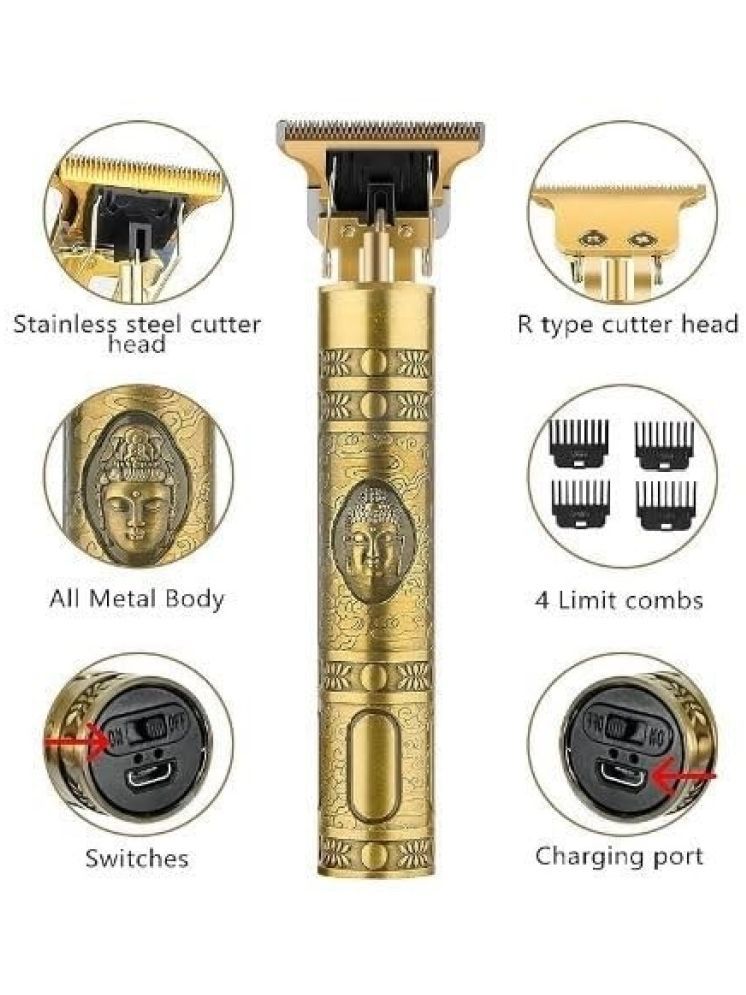     			OCEAN THREEZ Vintage t9 Gold Cordless Multigrooming Kit With 60 minutes Runtime