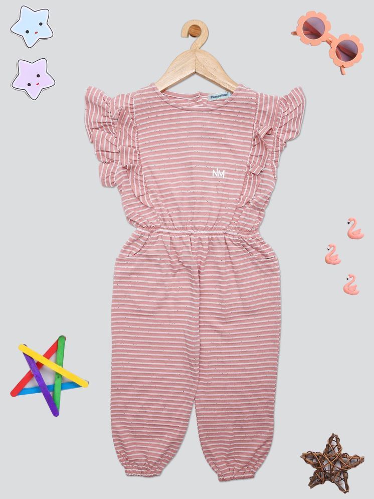     			PAMPOLINA Baby Girls Cotton Blend Jumpsuit ( Pack of 1 , Peach )