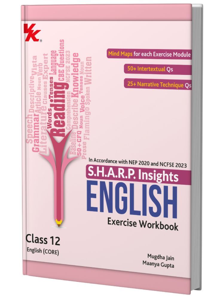     			S.H.A.R.P. Insights for CBSE Class 12 English (CORE) Exercise Workbook by Mugdha Jain (BITS Pilani, IIM-A) & Maanya Gupta (IIM-A)- Edition (2025-26)