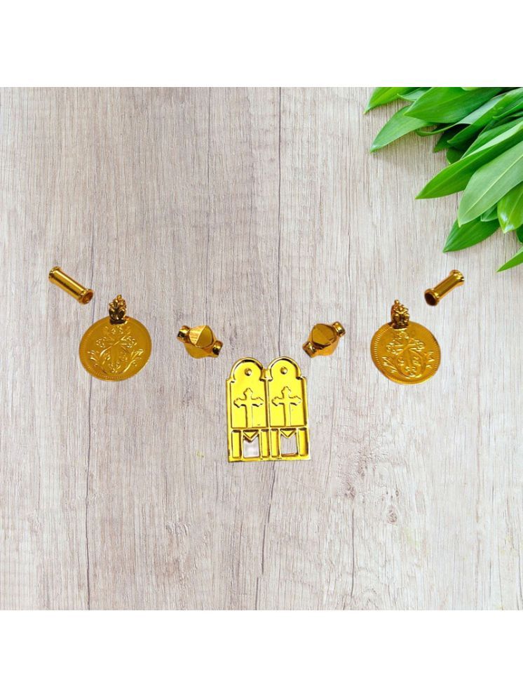     			TGS GOLD COVERING Gold Pendant set ( Pack of 1 )