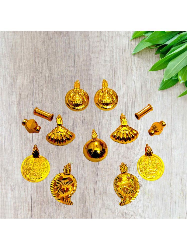     			TGS GOLD COVERING Gold Pendant set ( Pack of 1 )