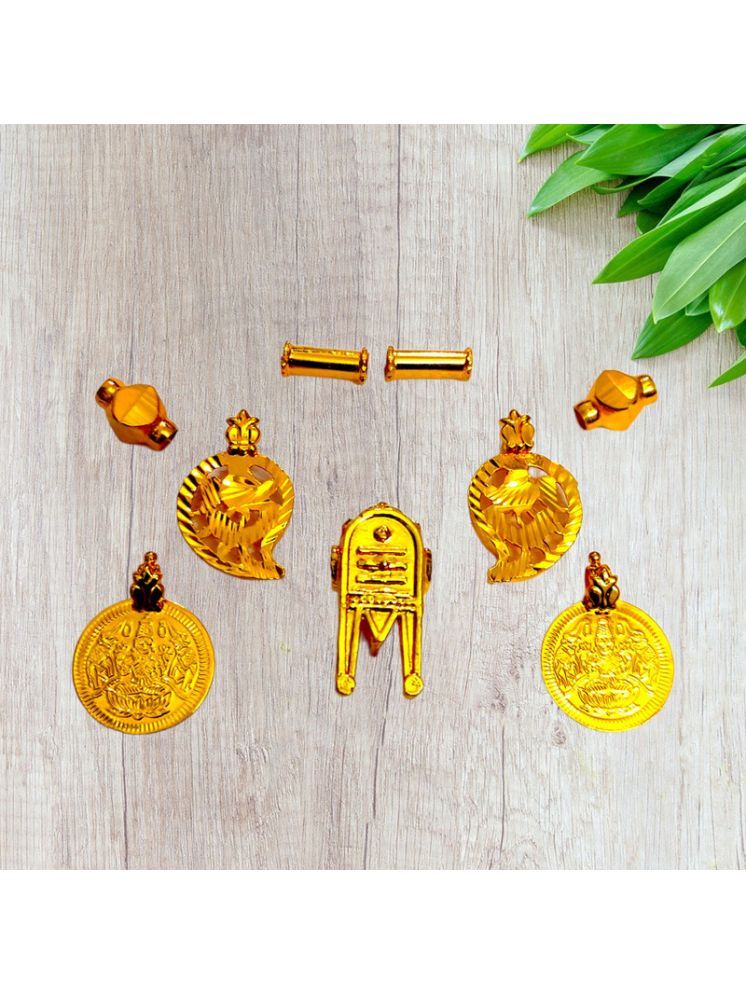     			TGS GOLD COVERING Gold Pendant set ( Pack of 1 )