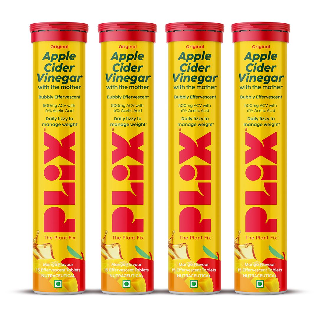     			The Plant Fix Plix Apple Cider Vinegar 15 Effervescent Tablet with mother Mango (4 x 15 Tablets)