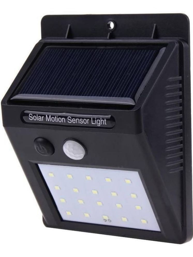     			ZESTRUM 1W Solar Outdoor Wall Light ( Pack of 1 )