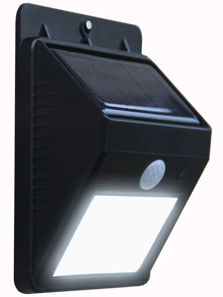     			ZESTRUM 3W Solar Outdoor Wall Light ( Pack of 1 )