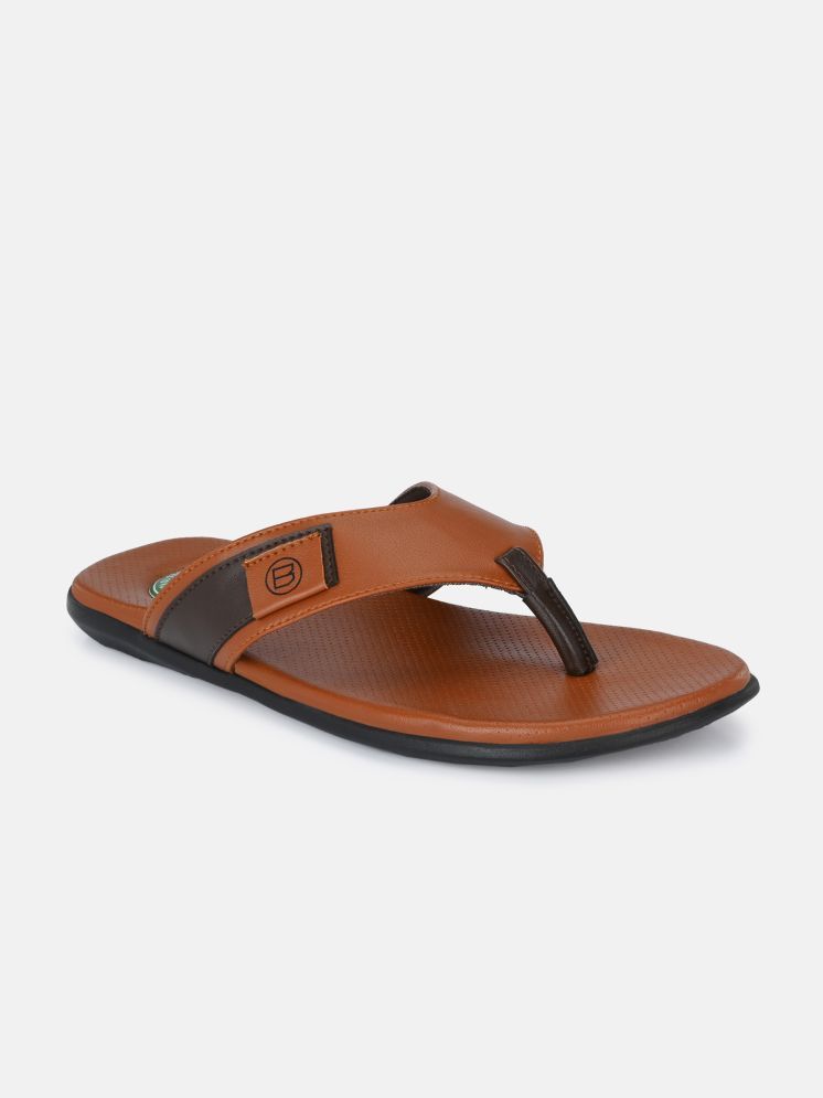     			Big Fox Tan Men's Thong Flip Flop