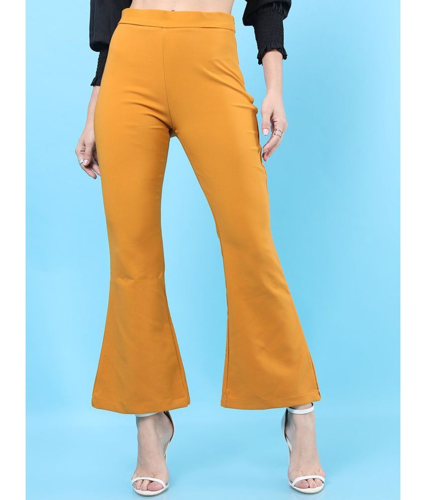     			Freehand Pack of 1 Polyester Flared Women's Bootcut Pants ( Mustard )