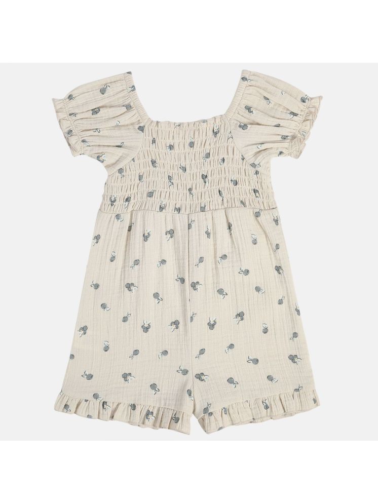     			MINI KLUB Cotton A-line Dress For Baby Girls ( Pack of 1 , Beige )