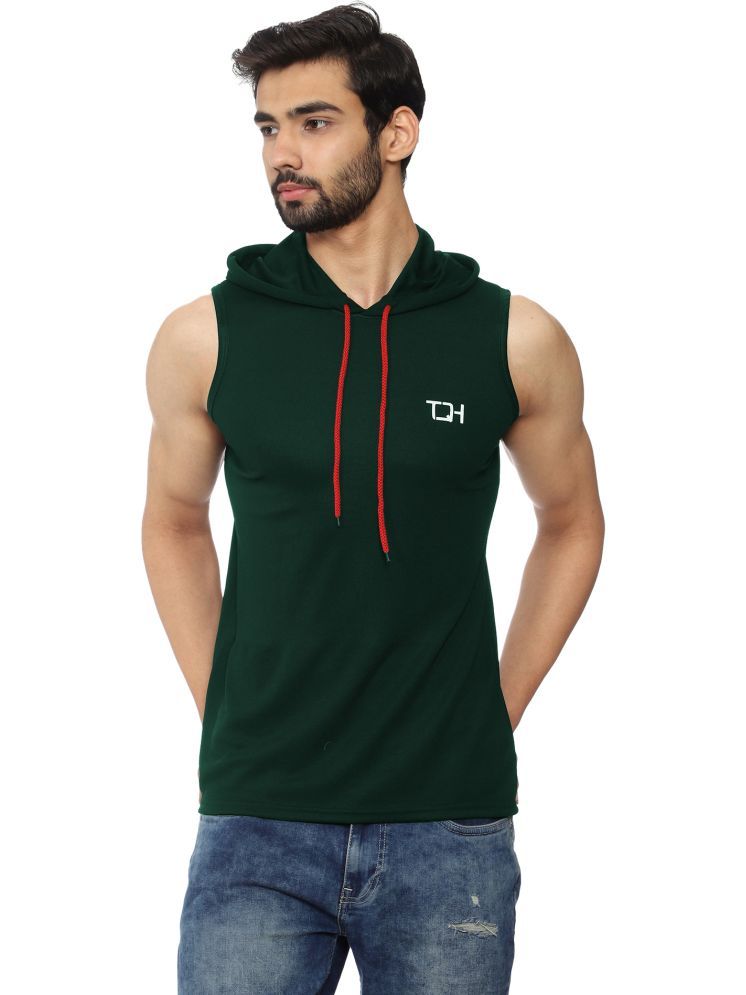     			TQH Pack of 1 Polyester Gym Vest For Men ( Green )