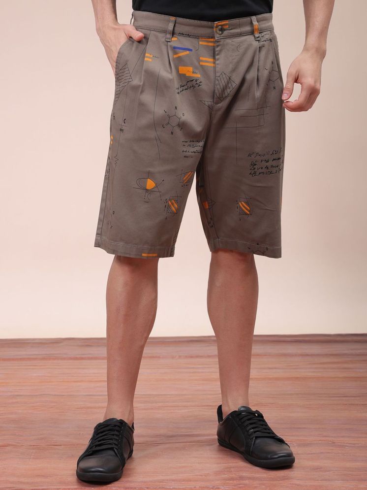     			The Indian Garage Co. Olive Cotton Blend Men's Shorts ( Pack of 1 )