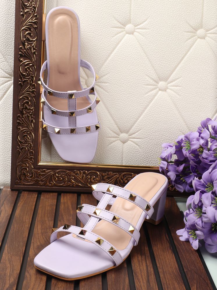     			Carrito Purple Women's Sandal Heels