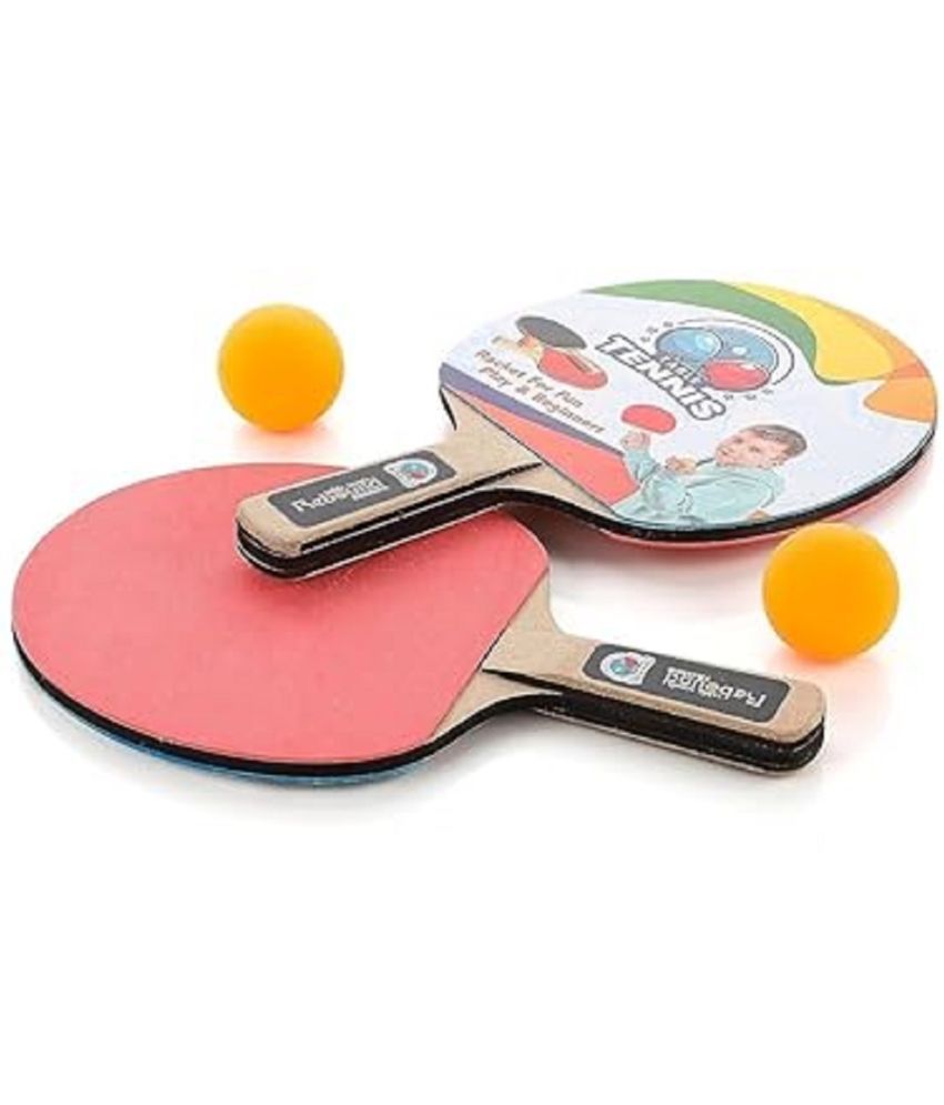     			DENFE Table Tennis Trainer Rebound Rackets and Balls Base Training Practice Set