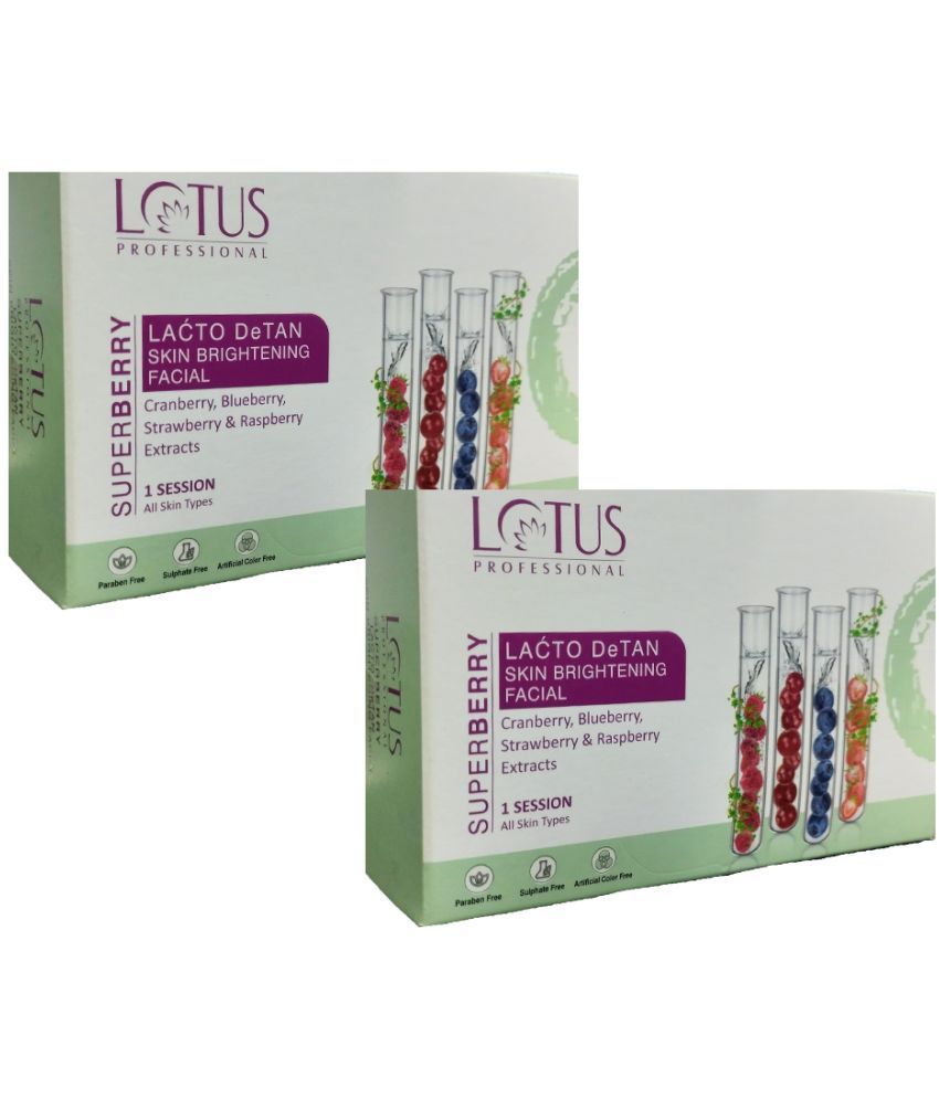     			Lotus Professional SuperBerry Lacto Detan Facial Kit 50g (Pack of 2)