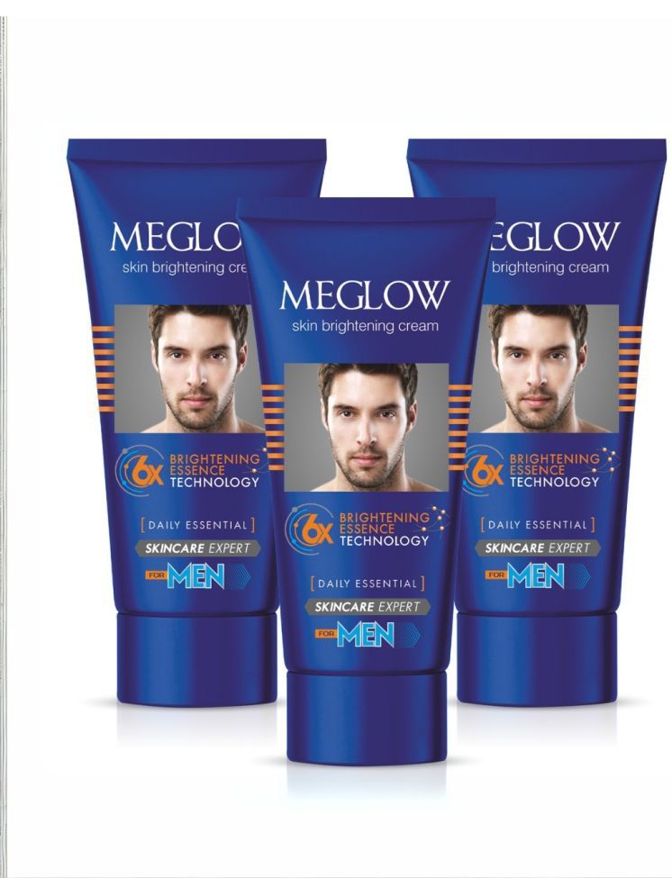     			Meglow Skin Brightening Cream For Men Face Cream For Glowing Skin with Vitamin E 50g ( Pack of 3 )