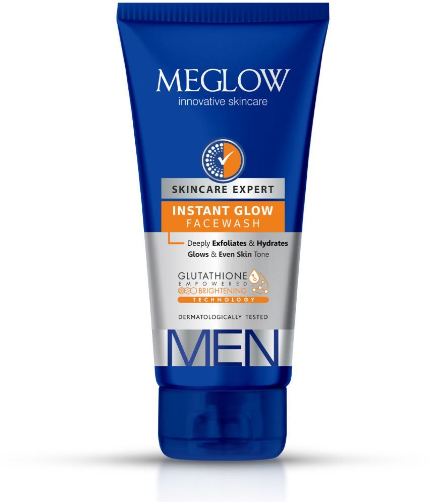     			Meglow Instant Glow Facewash for Men for Skin Brightening for Even Skin Tone 100g