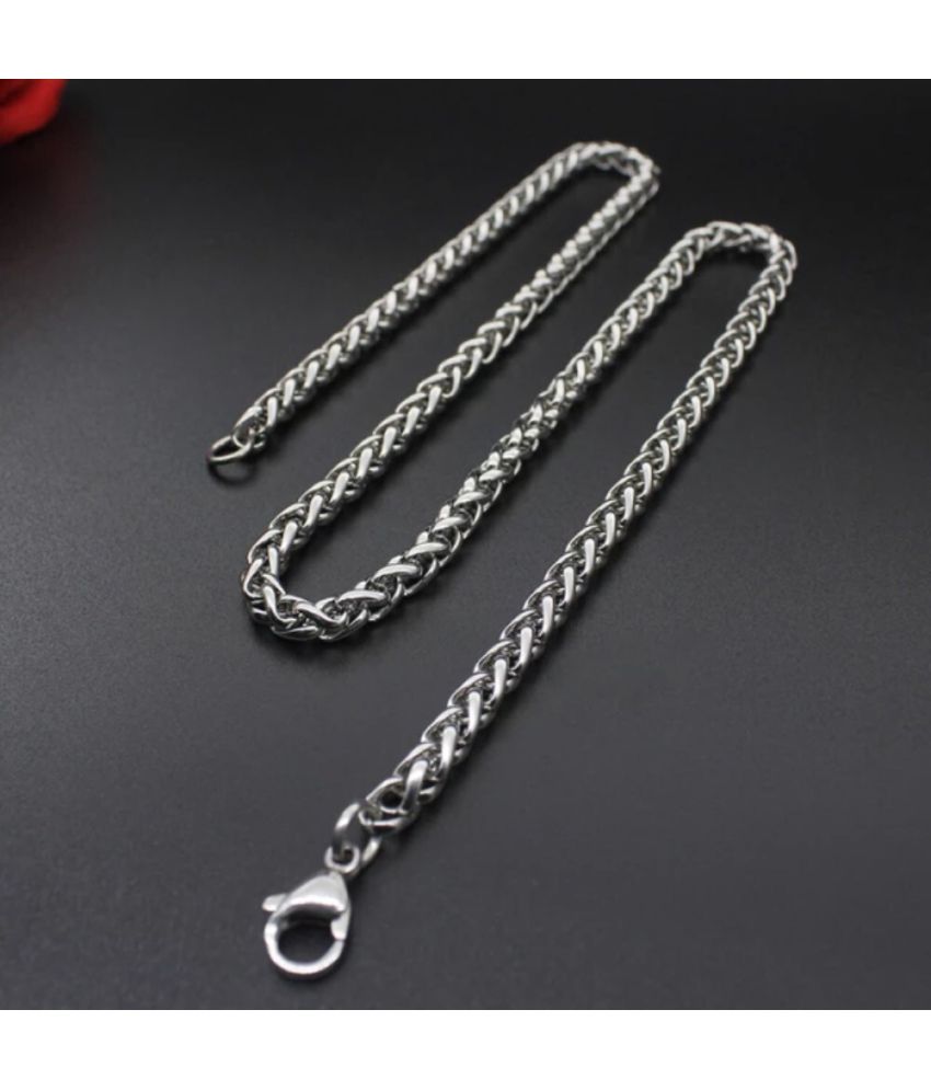     			db enbloc Rhodium Plated Chain ( Set of 1 )