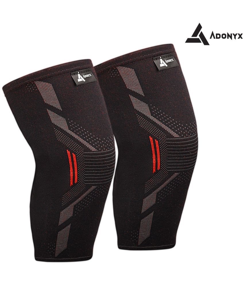     			ADONYX Red Knee Support ( Pack of 1 )