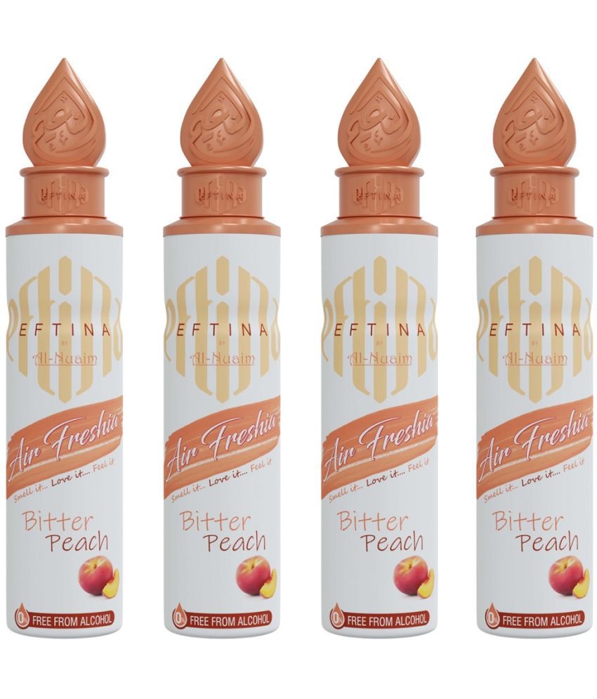     			Al-Nuaim Bitter Peach Air Freshener Room Fragrant Spray A Wave of Freshness 250 ml (Pack of 4)