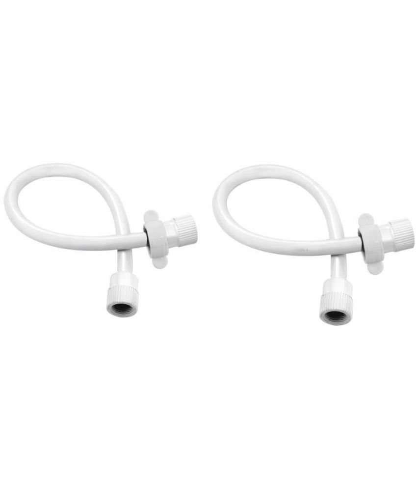     			COSWARE 36”Inches White Connection Pipe | PTMT Heavy Duty Connection Pipe | Suitable For Geysers, Countertop Faucets/Water Taps - Set of 2